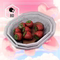 (FREE) Valentines Chocolate strawberry bowl