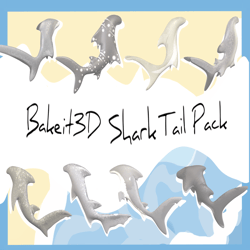 Shark Tails Pack (8 Tails) (Personal/Commercial License)