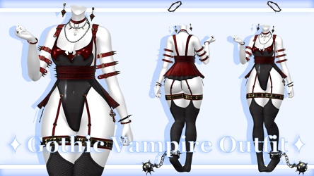 Gothic Vampire Outfit [Panda, Tori, RP, E-Girl]