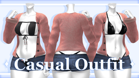 Casual Outfit (Two Tops) [KittyKat] [Panda, Tori, RP, E-Girl]