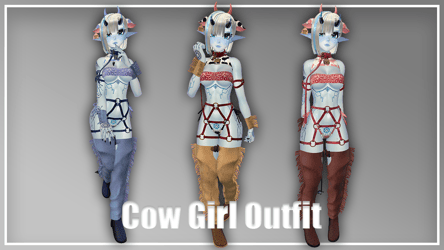Cow Girl Outfit [Panda, Tori, RP, E-Girl]
