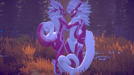 Valentines Twin Heart Tails