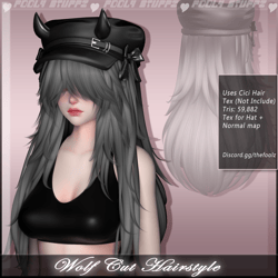 Wolf Hairstyle ♡ [Commercial Use]