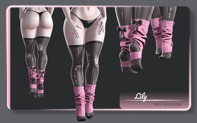Lily torn stockings 