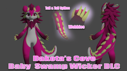 Swamp wicker Tail & webbies!