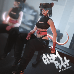" GYM RAT " --- VR Model + VRCFT/GOGO/SPS/VRCFURY