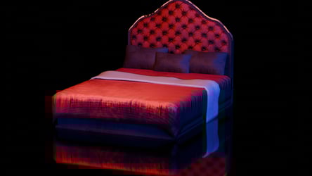 3D Queen's Bed VRChat