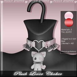 Plush Lover Choker ♡ [Commercial Use]
