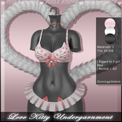 Love Kitty undergarment ♡ [Commercial Use]