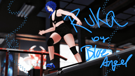 Ruka the Androgynous Skateboarder Opti! | PC & Quest & FT