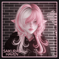 Elina's "JellyFish" Hair for VRChat + New Fringe Addon!!