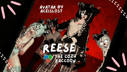 𖤐 Reese ... Cozy Raccoon [PC/QUEST]⸝⸝