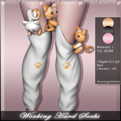 Working Hard Socks ♡ [Commercial Use]