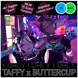 Taffy X Buttercup (MLM Couple) [PC & QUEST] [VRCFT]