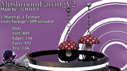 Mushroom Earrings
