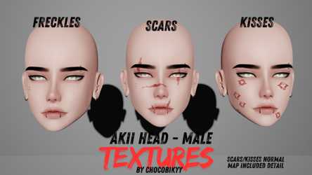 Akii Head Textures - Male