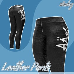Leather Crocodile Pants - created by z1edog