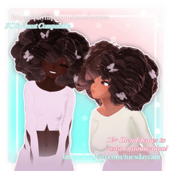 Butterfly Afro / Curly Hair