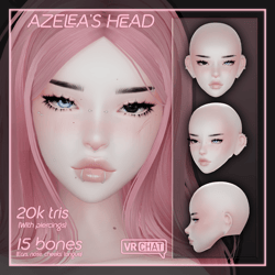 Azelea's Head + Hair Gift for VRChat [FaceTracking]