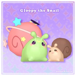 Gloopy the Snail VRC Asset (Follower + Plush)