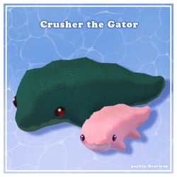 Crusher the Gator VRC Asset (Follower + Plush)