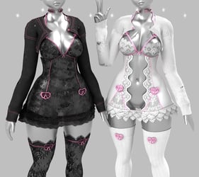 ⋆. 𐙚 ˚Coquette doll - ZinPia Fit base/ Egirl Base (Flat foot) Vrchat assets˚ 𐙚 .⋆