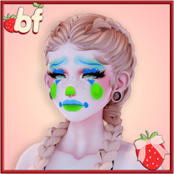 FREE Fleur's Makeup (Amelia Head Textures) (Clown make up overlay)