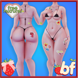 FREE Summer Lovin' (EGirl, Slimfit, Venus v2 Base Tattoos) (Stickers, Summertime, Beachy)
