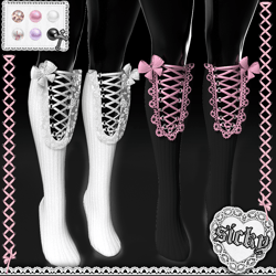 ₊˚⊹♡ laced socks (personal and commercial )