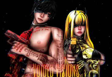 Voided Visions (Akii V1 and V2, Venus, E-Girl Tattoo Base)