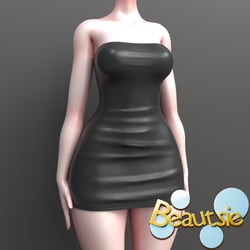 .:Beautsie:. Leather Mini Dress