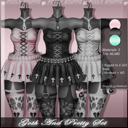 Goth And Pretty Set ♡ [Commercial Use]