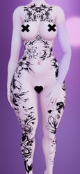"Lilies & Lizards" E-Girl Base Texture