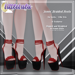 'Jenny' Braided Heels
