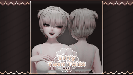 ˖˚₊ Tiny Twin Tails - Short Hair ₊˚˖