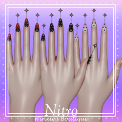 • Spikey Ball Nails • VRCHat Asset • Commercial License • Nitro •