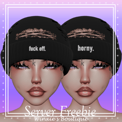 • F You Beanie • VRCHat Asset • Commercial License • Server Freebie •