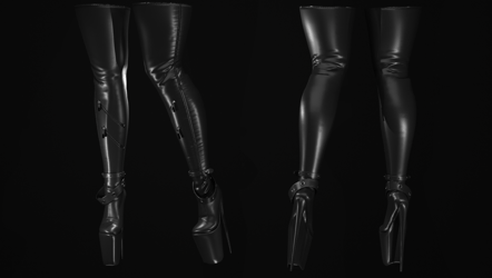 Tarren's Latex Heels