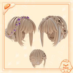 Viola: Braided Hair *Commercial License*