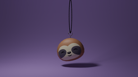 Sloth Head Keychain; FREE