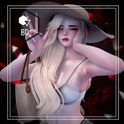 Summer Straw hat and bag
