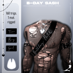 B-Day Sash