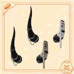 Millim: Broken Demon Horns *Commercial License*