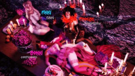 Bonni, Finny & Phoebe PC+Q (w/ Paws & Hexedhydra)