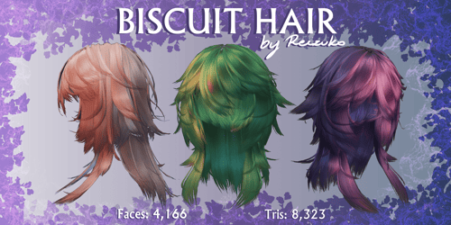Biscuit hair - VRCHAT ASSET