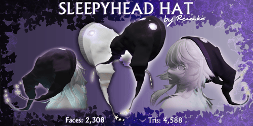 Sleepyhead Hat - VRCHAT ASSET
