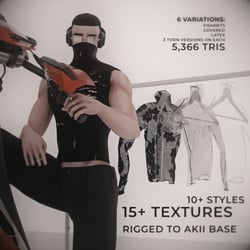 MASKED SKIN SHIRT | FISHNET | LATEX | 15+ TEXTURES