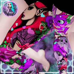 CUTE FAIRIES AND DRAGONS LEG TATTOO | ZIN FIT | SLIM FIT | EGIRL 