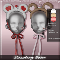 Strawberry Bear ♡ [Commercial Use]