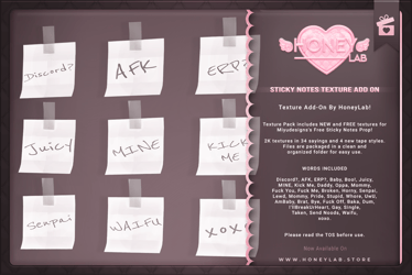 Sticky Notes Texture Add On